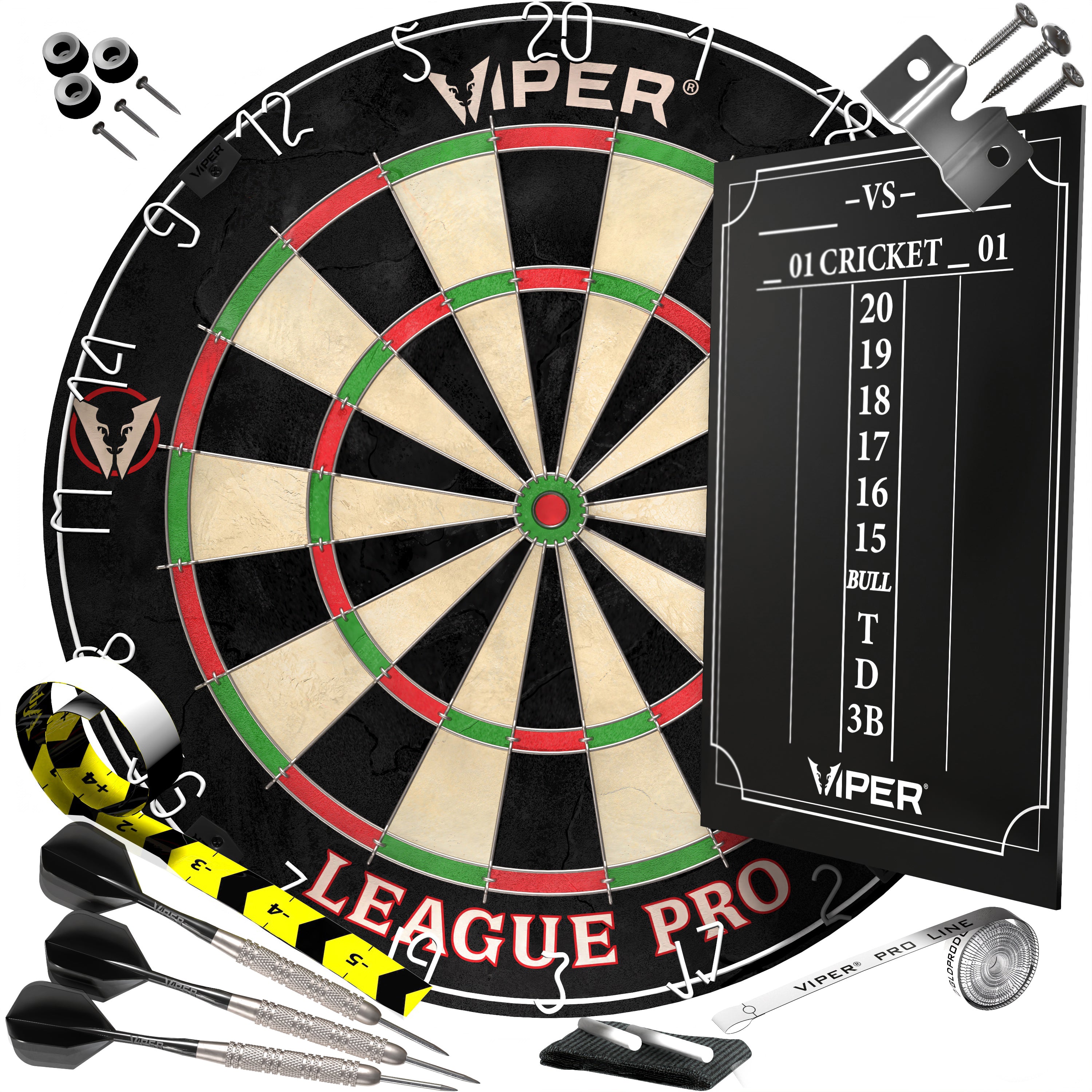 Viper League Pro Sisal Dartboard Starter Kit – GLD Products