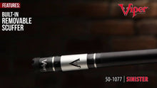 Load and play video in Gallery viewer, Viper Sinister Brown Stain Billiard/Pool Cue Stick

