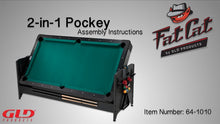 Load and play video in Gallery viewer, Fat Cat Original 2-in-1 7&#39; Pockey™ Multi-Game Table

