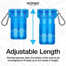 Load image into Gallery viewer, Casemaster Nomad Adjustable Dart Case Neon Blue Dart Cases Casemaster 
