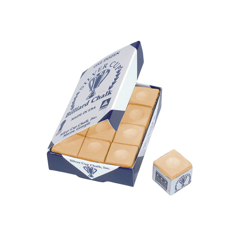 Pool & Snooker Cue Chalk Silver Cup Made In USA One Dozen - Foto 12