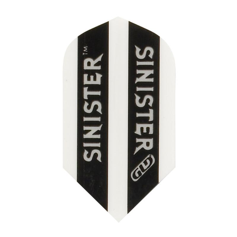 V-100 Sinister Flights Slim Black/White Dart Flights Viper 