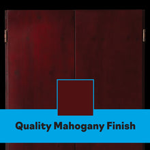 Load image into Gallery viewer, Viper Metropolitan Mahogany Steel Tip Dartboard Cabinet
