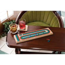 Load image into Gallery viewer, Mainstreet Classics Wooden Barony Cribbage Board Game Set Mainstreet Classics 
