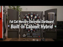 Load and play video in Gallery viewer, Fat Cat Mercury Electronic Dartboard, 13.5&quot; Compact Target
