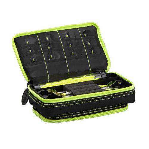 Casemaster Plazma Plus Dart Case Black with Yellow Trim and Phone Pocket Dart Cases Casemaster 