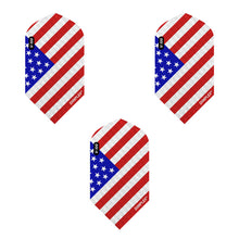 Load image into Gallery viewer, Viper Dimplex Dart Flights Slim American Flag Angled

