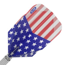 Load image into Gallery viewer, V-75 Dart Flights Standard American Flag Translucent Classic
