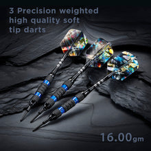 Load image into Gallery viewer, Viper Black Ice Blue Soft Tip Darts 16 Grams
