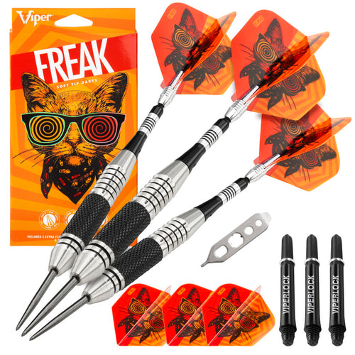 Viper The Freak Steel Tip Darts Knurled and Grooved Barrel 22 Grams