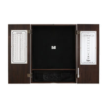 Load image into Gallery viewer, Viper Metropolitan Espresso Steel Tip Dartboard Cabinet
