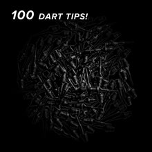 Load image into Gallery viewer, Viper Tufflex Tips II 1/4&quot; Black 100Ct Soft Dart Tips
