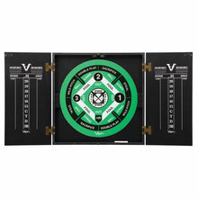 Load image into Gallery viewer, Viper Hideaway Dartboard Cabinet with Reversible Traditional and Baseball Dartboard
