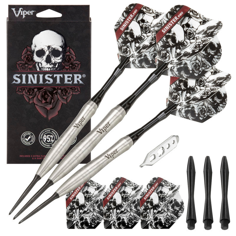 Viper Sinister Tungsten Steel Tip Darts - 24 Grams