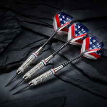 Load image into Gallery viewer, Fat Cat Support Our Troops Steel Tip Dart Set 23 Grams
