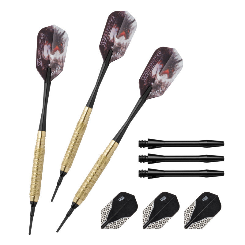 Fat Cat Warrior Soft Tip Darts 16 gram, Aluminum Shaft Black, V-100 Fl –  GLD Products