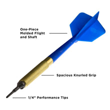 Load image into Gallery viewer, Viper Commercial Brass Bar Darts - Bag of 45 Darts - Blue
