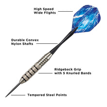 Load image into Gallery viewer, Viper Silver Thunder Steel Tip Darts 25 Grams
