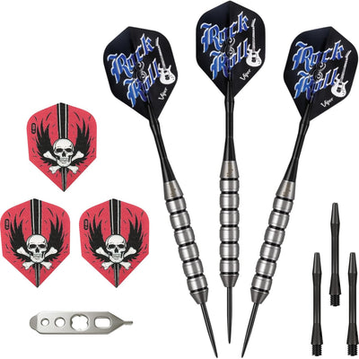 Dardos con punta de acero Viper Underground Rock &amp; Roll Darts de 23 gramos