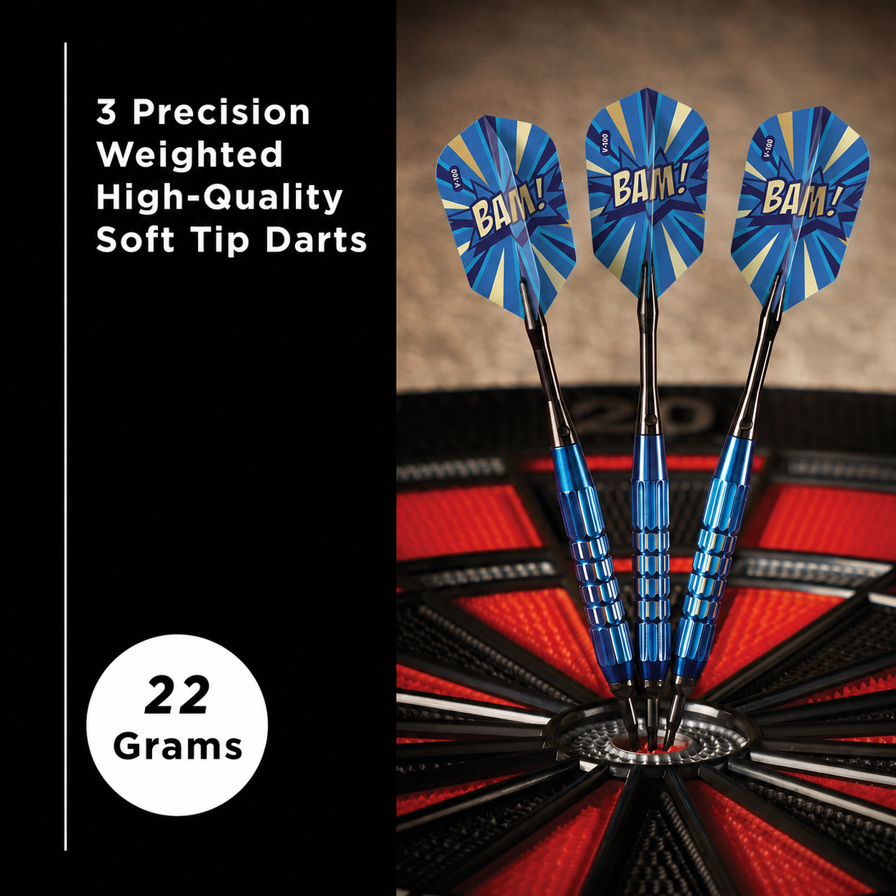 Viper Comix Darts Steel Tip Darts Blue 22 Grams