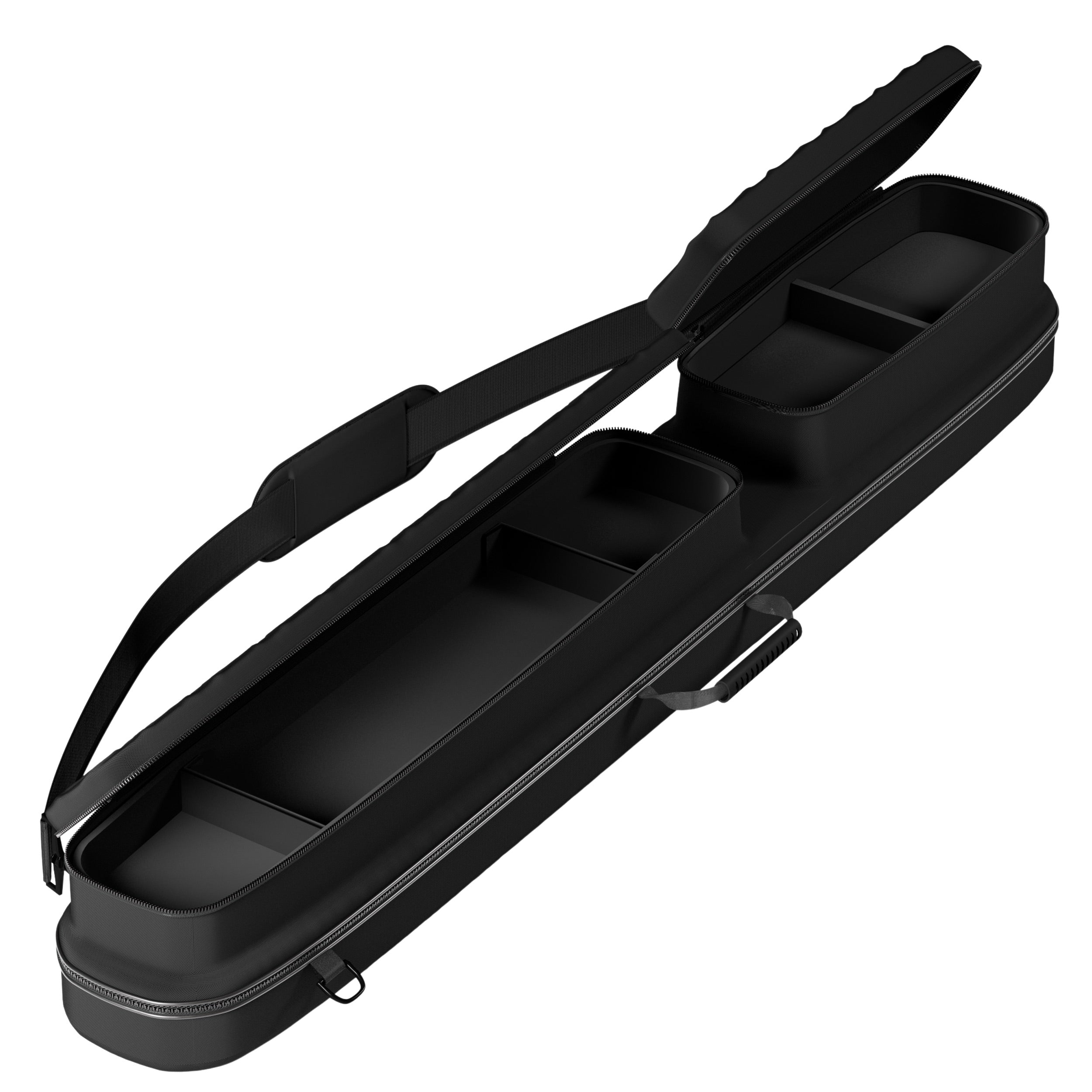 Casemaster Parallax Diamond Billiard Cue Case (Pool Stick Case) | Black
