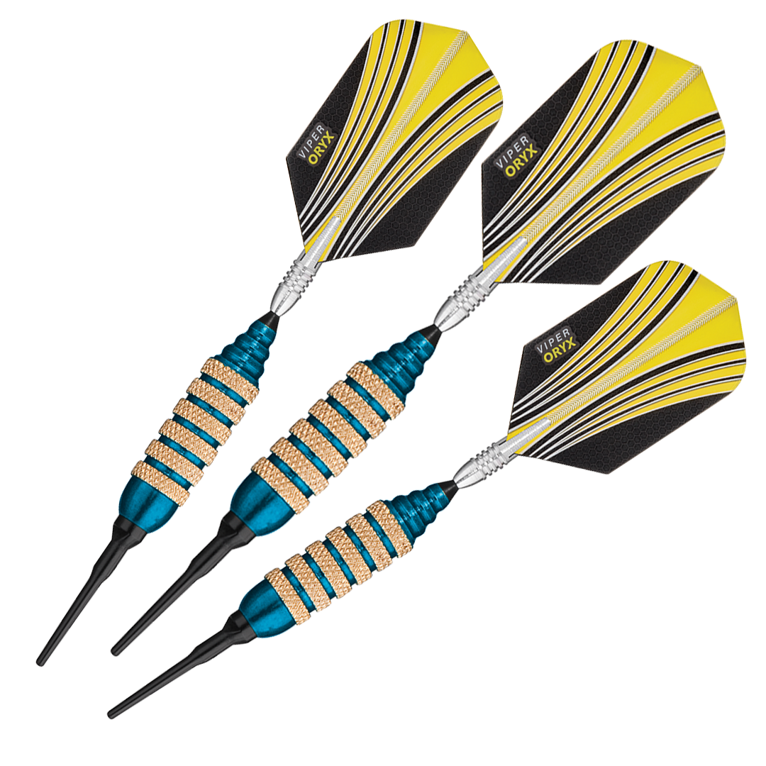 Dardos de punta blanda Viper Spinning Bee de color azul, 16 gramos