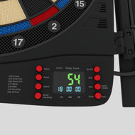 Fat Cat Cam Electronic Dartboard, 13.5" Compact Target Dartboard Cabinet