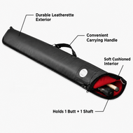 Casemaster Cono Billiard Cue Casewith features labeled
