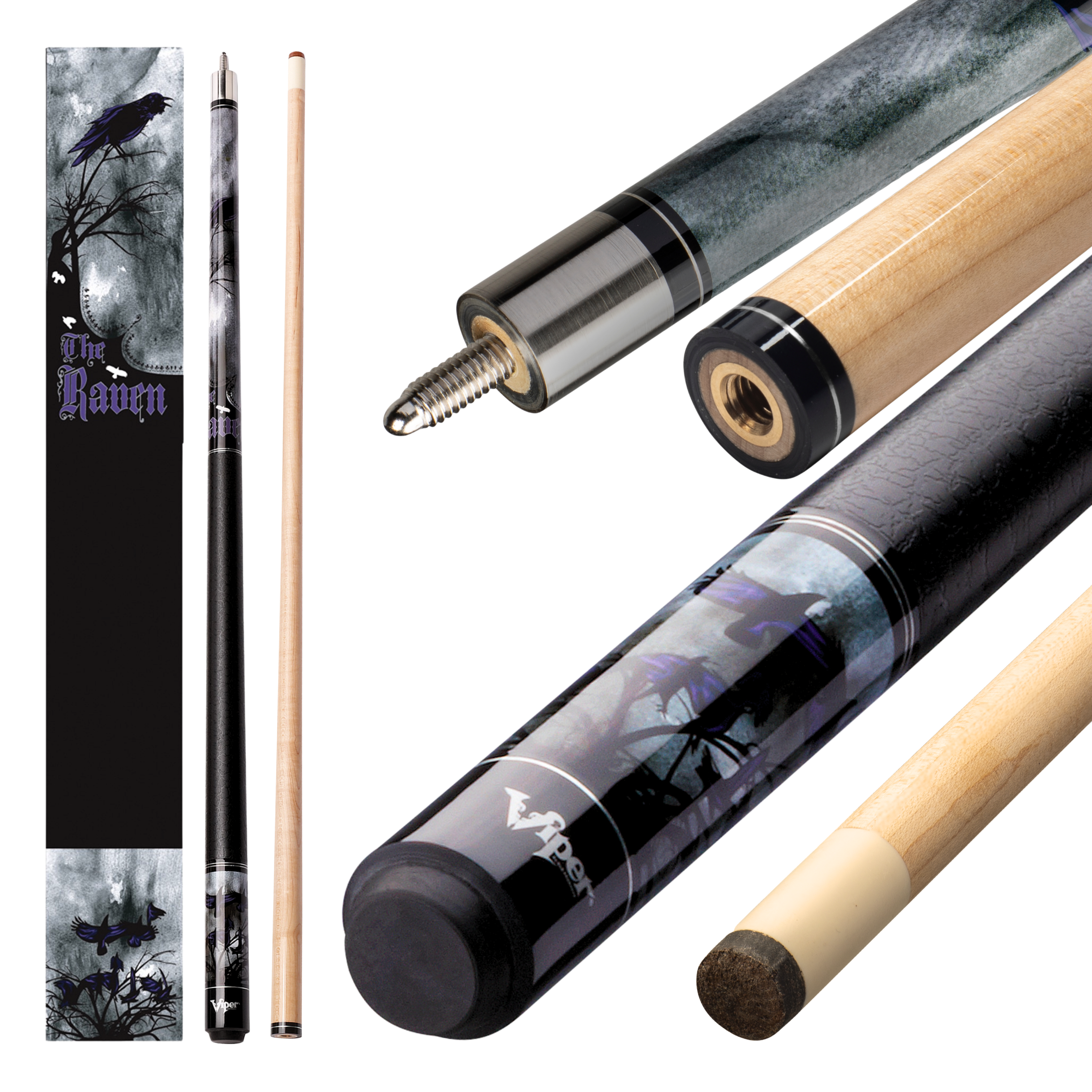 Viper Underground Raven Billiard/Pool Cue Stick