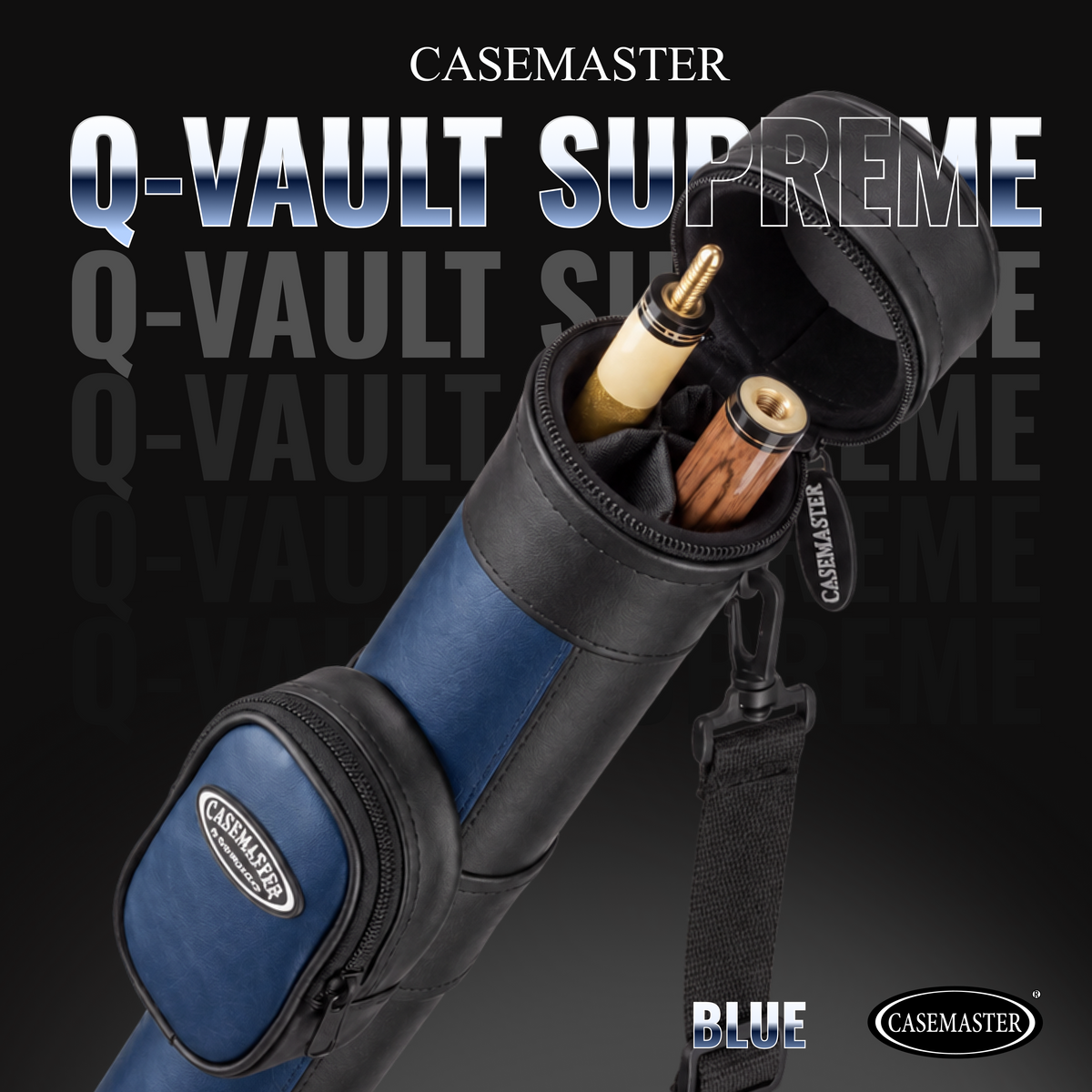 Estuche para tacos Casemaster Q-Vault Supreme, color azul 