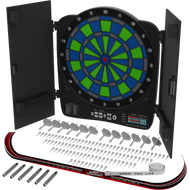 Fat Cat Rega Electronic Dartboard, 13.5" Compact Target Dartboard Cabinet