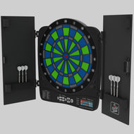 Fat Cat Rega Electronic Dartboard, 13.5" Compact Target Dartboard Cabinet