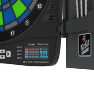 Fat Cat Rega Electronic Dartboard, 13.5" Compact Target Dartboard Cabinet