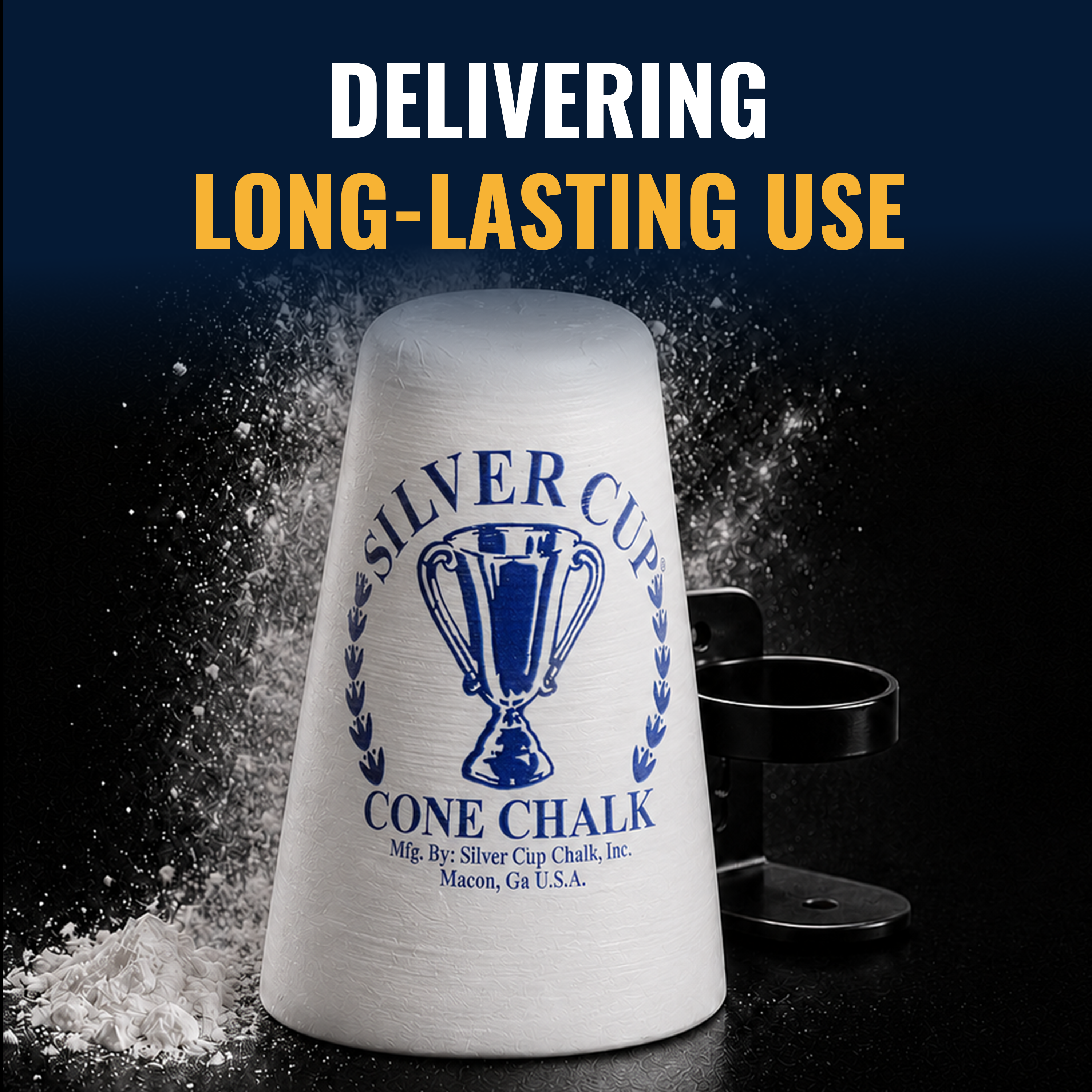 Silver Cup Billiard Cone Chalk
