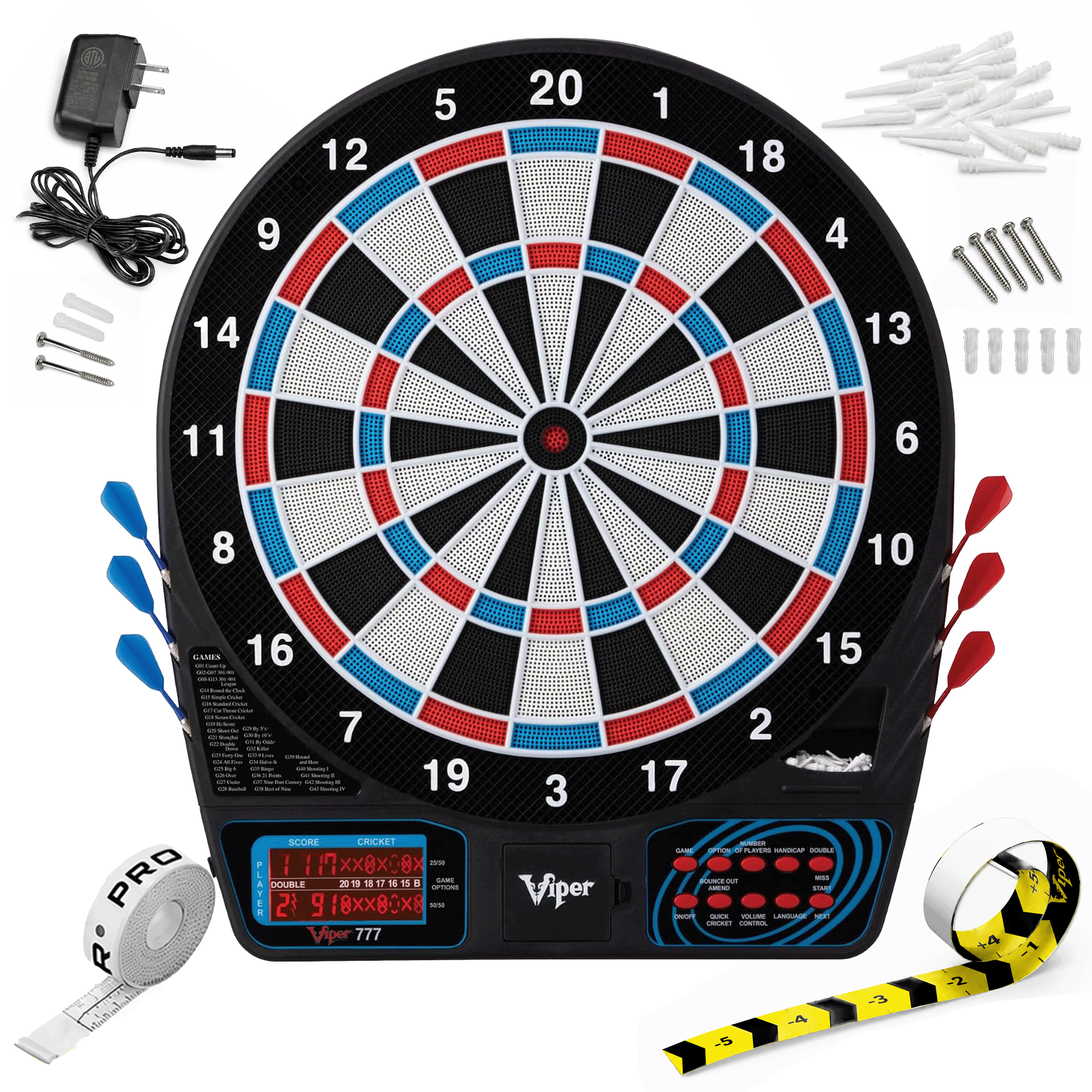 Viper 777 Electronic Dartboard, 15.5" Regulation Target