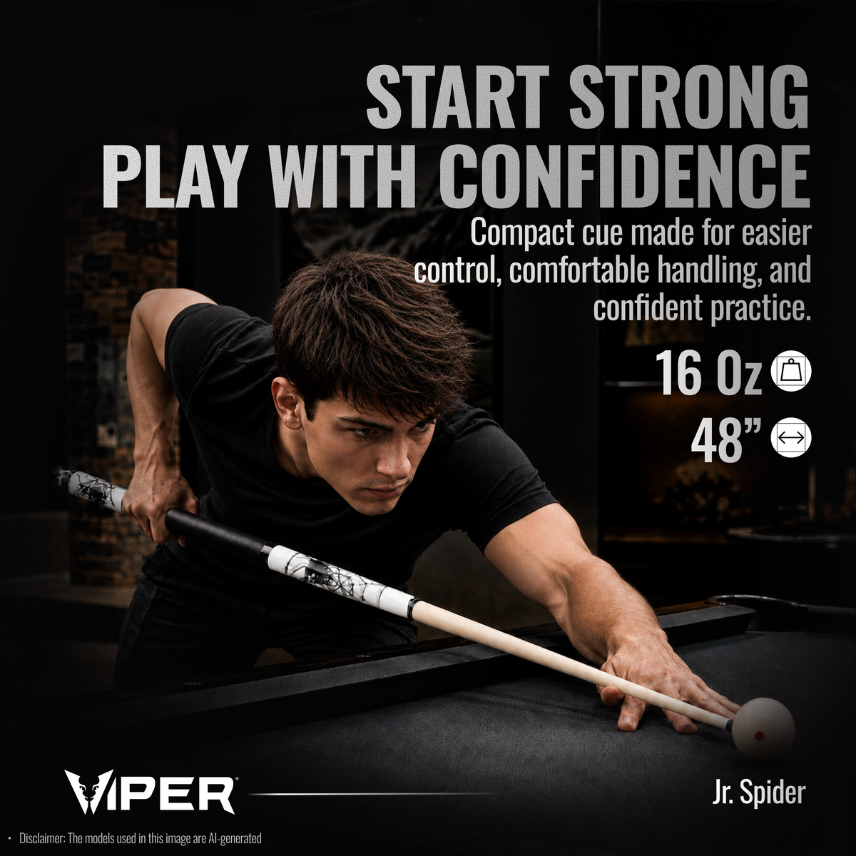 Taco de billar/pool Viper Spider Junior 
