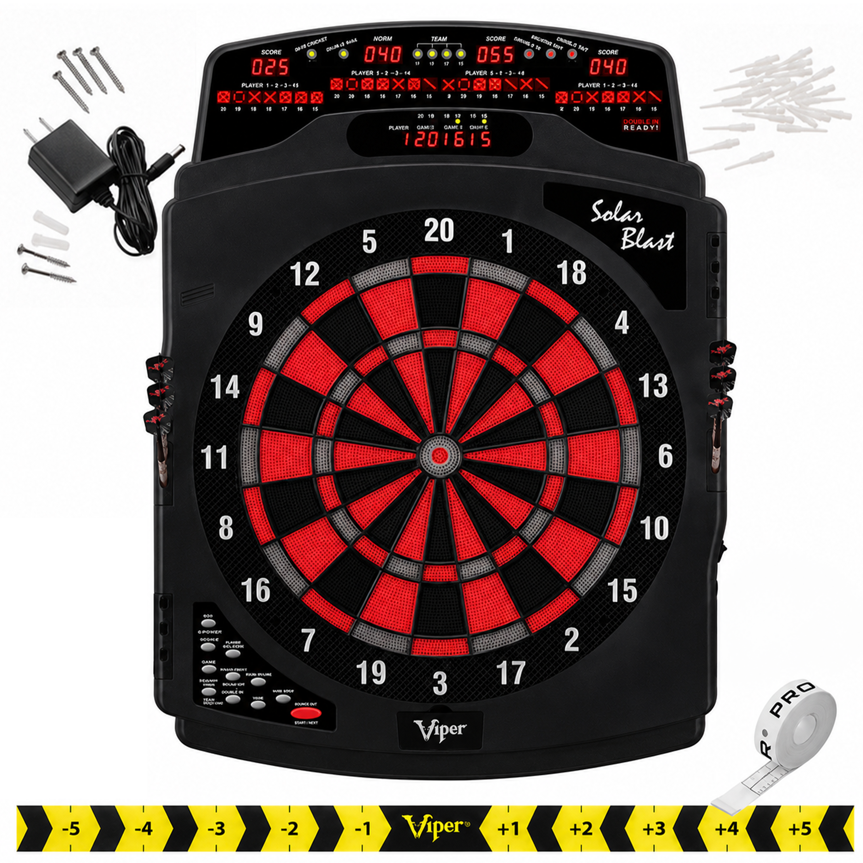 Viper Solar Blast Electronic Dartboard, 15.5" Regulation Target