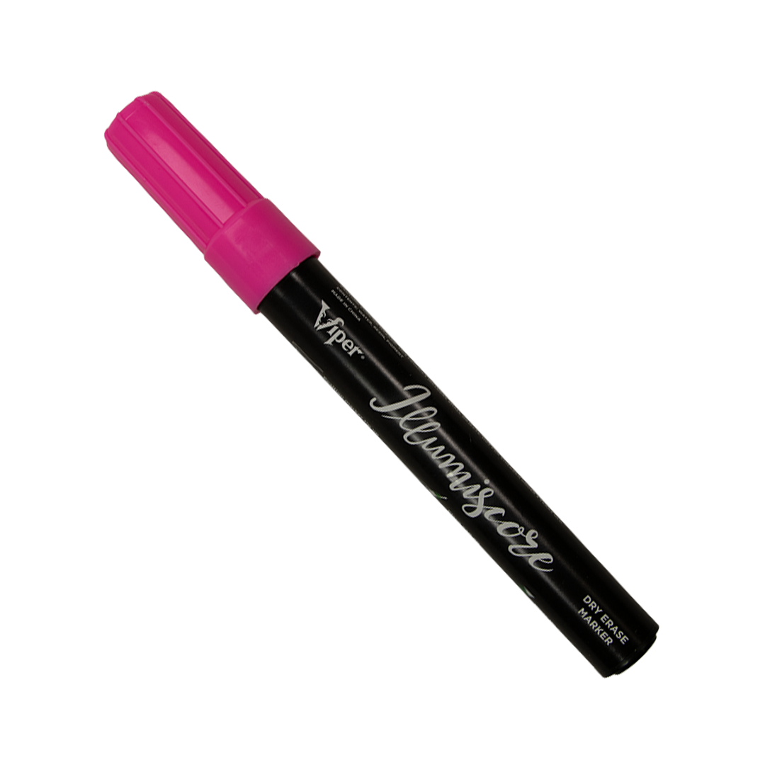 Viper Illumiscore Neon Dry Erase Markers – 2-Pack (Green & Pink)