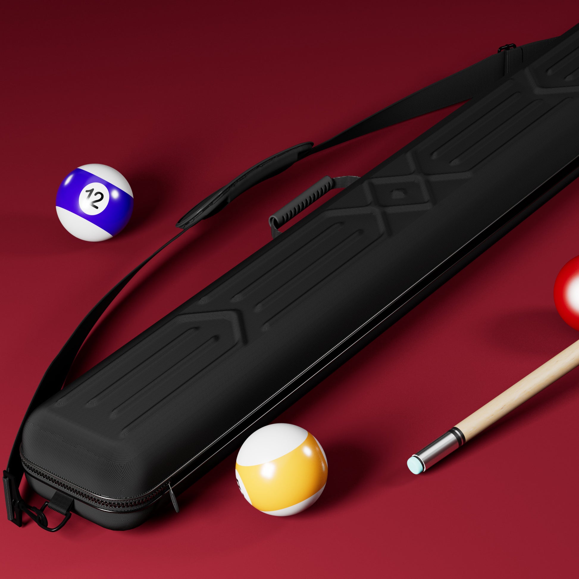 Casemaster Parallax Pro Billiard Cue Case (Pool Stick Case) | Black