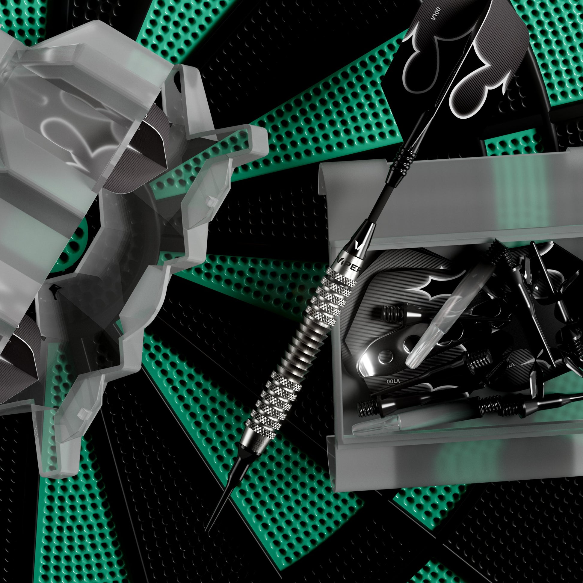 Viper Shot King Soft Tip Dart Set | 80% Tungsten | Silver | 20 Grams