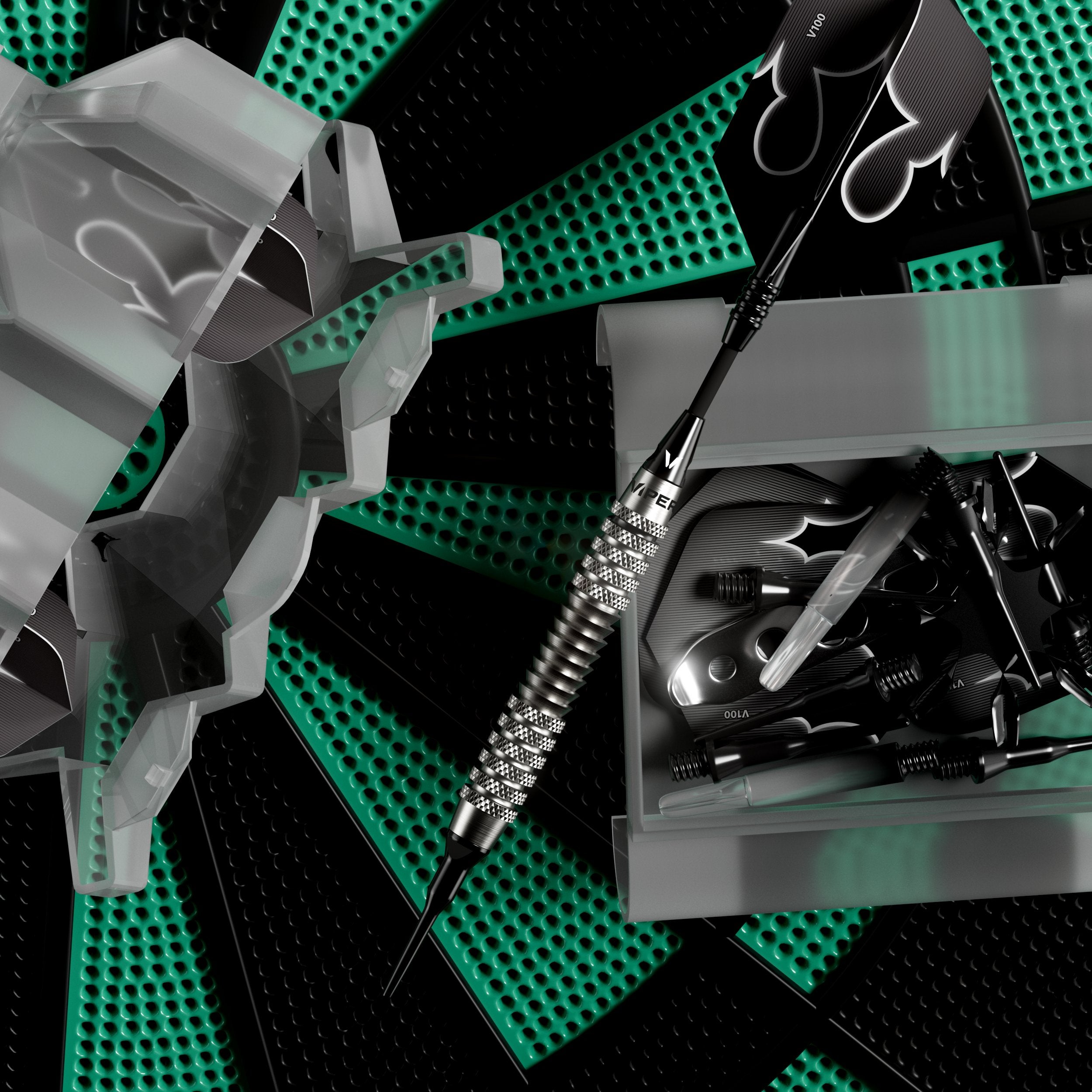 Viper Shot King Soft Tip Dart Set | 80% Tungsten | Silver | 20 Grams