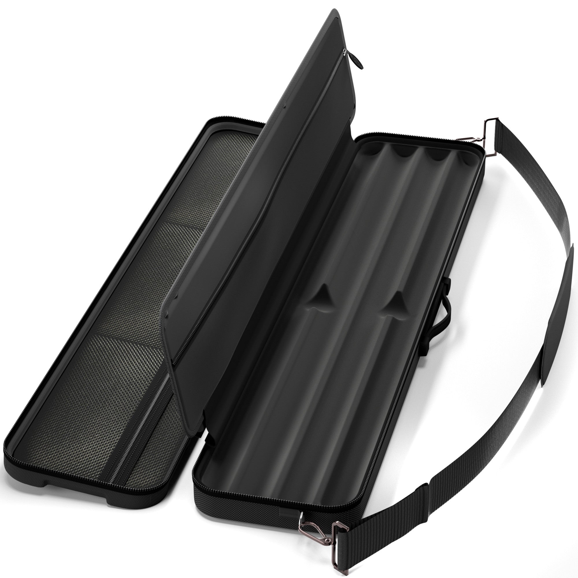 Casemaster Parallax Guard Billiard Cue Case (Pool Stick Case) | Black