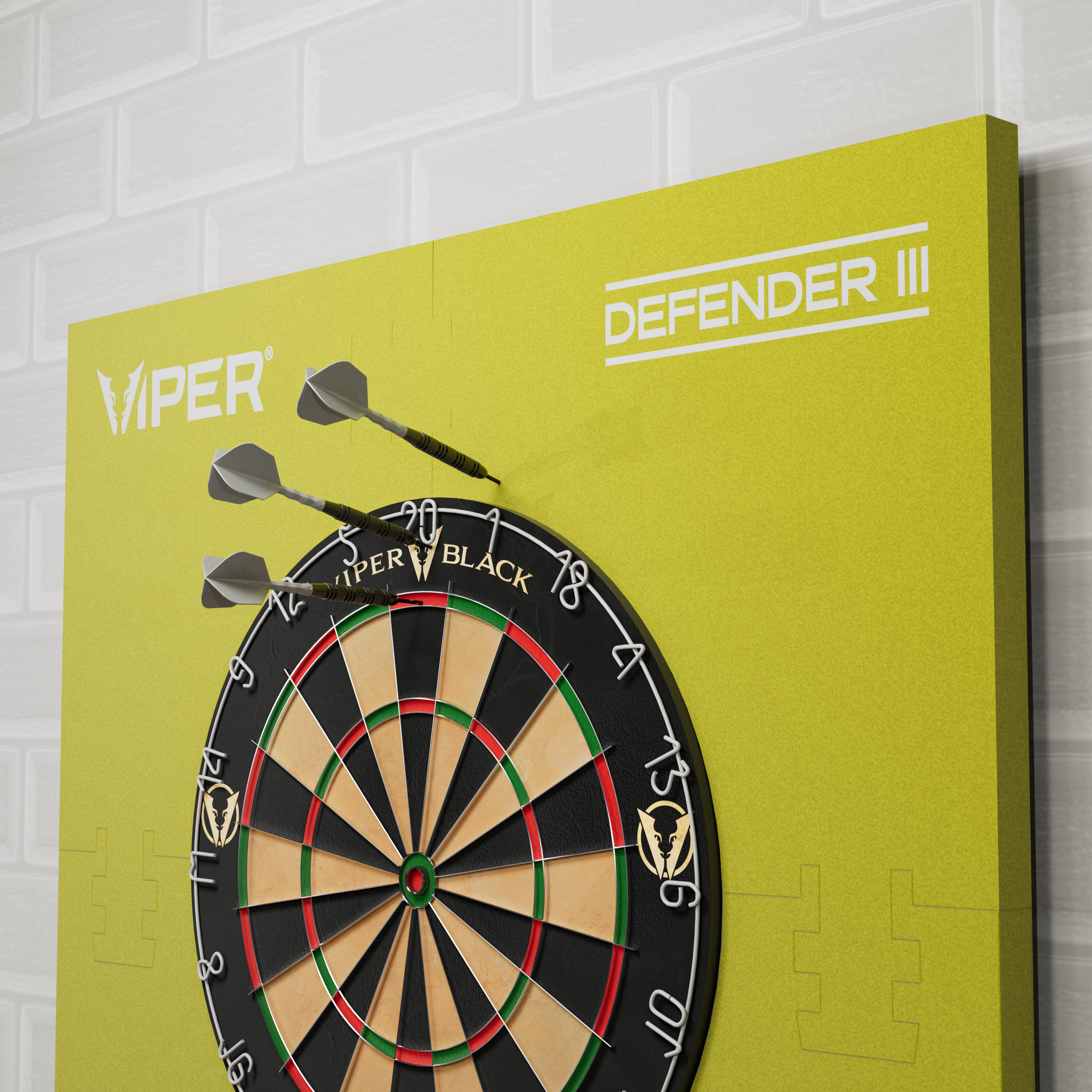 Viper Wall Defender III Dartboard Surround Yellow