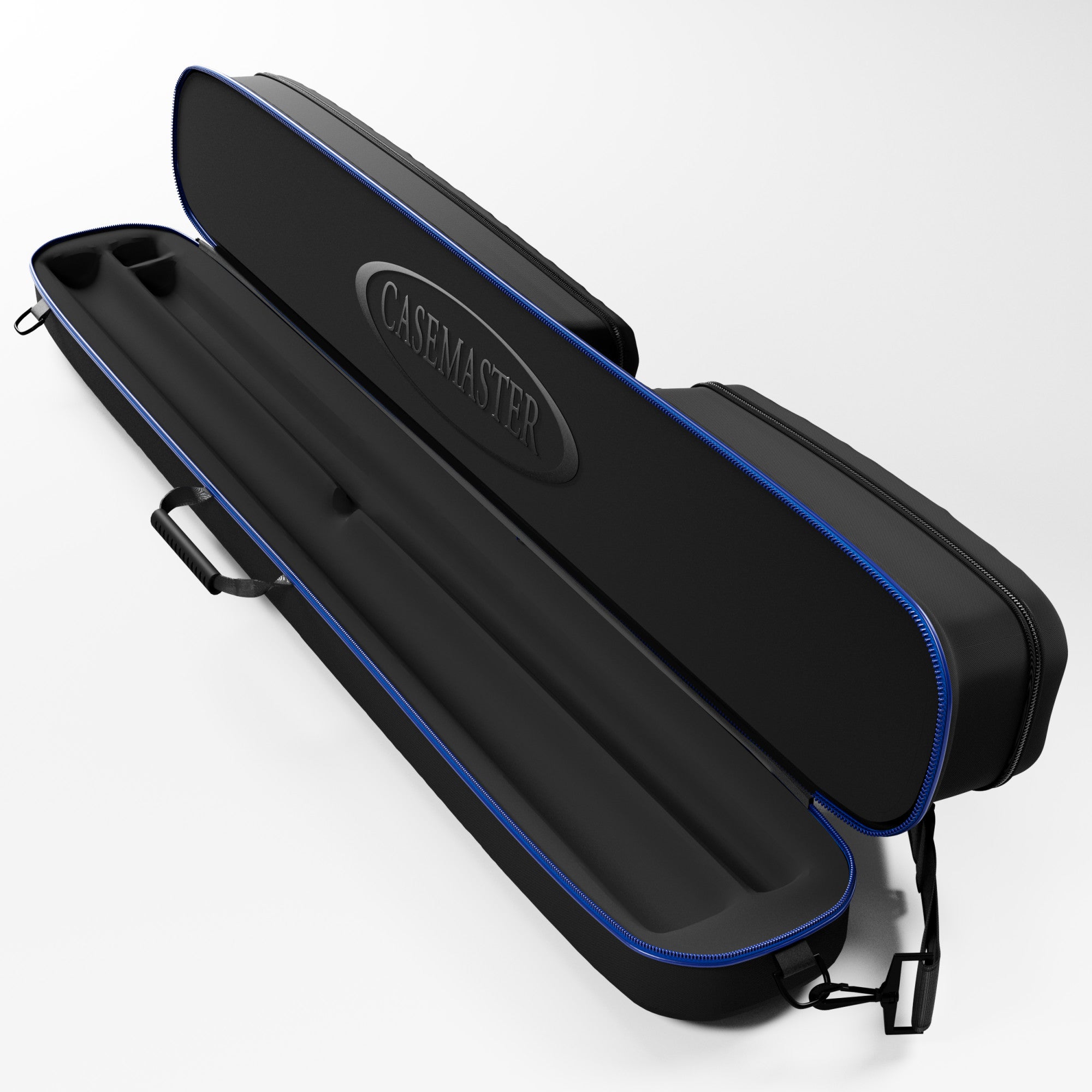 Casemaster Parallax Diamond Billiard Cue Case (Pool Stick Case) | Blue