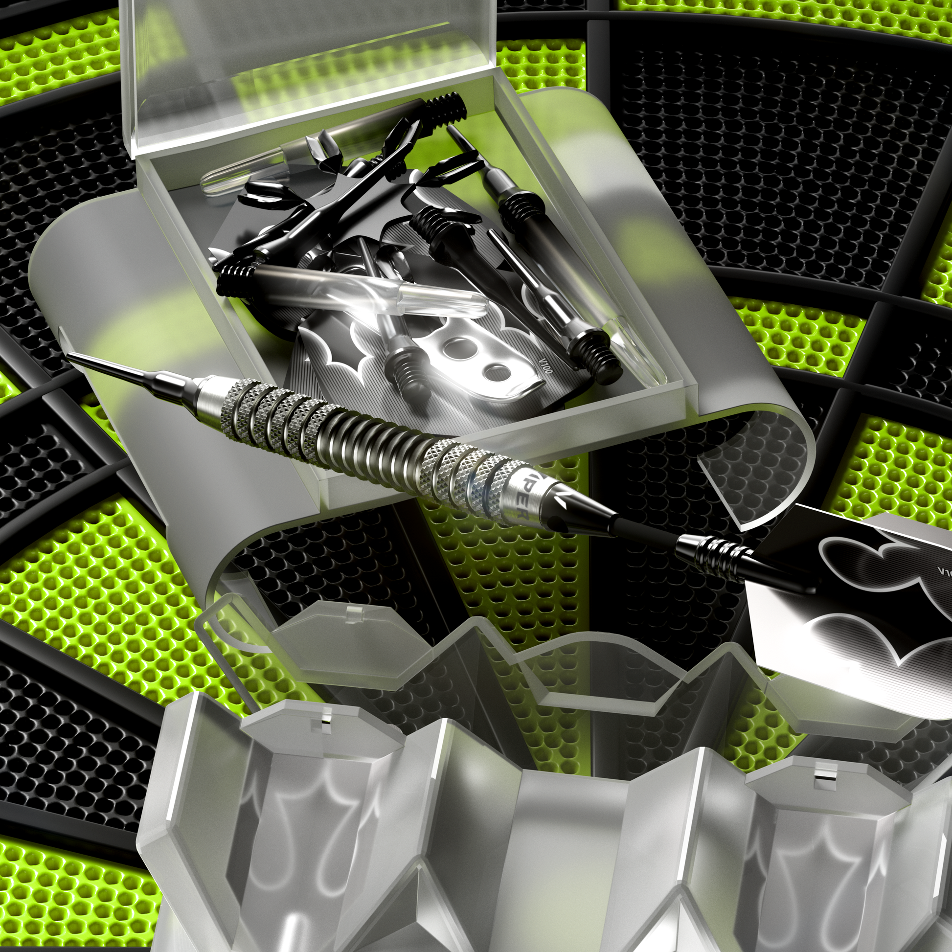 Viper Shot King Soft Tip Dart Set | 80% Tungsten | Black | 20 Grams