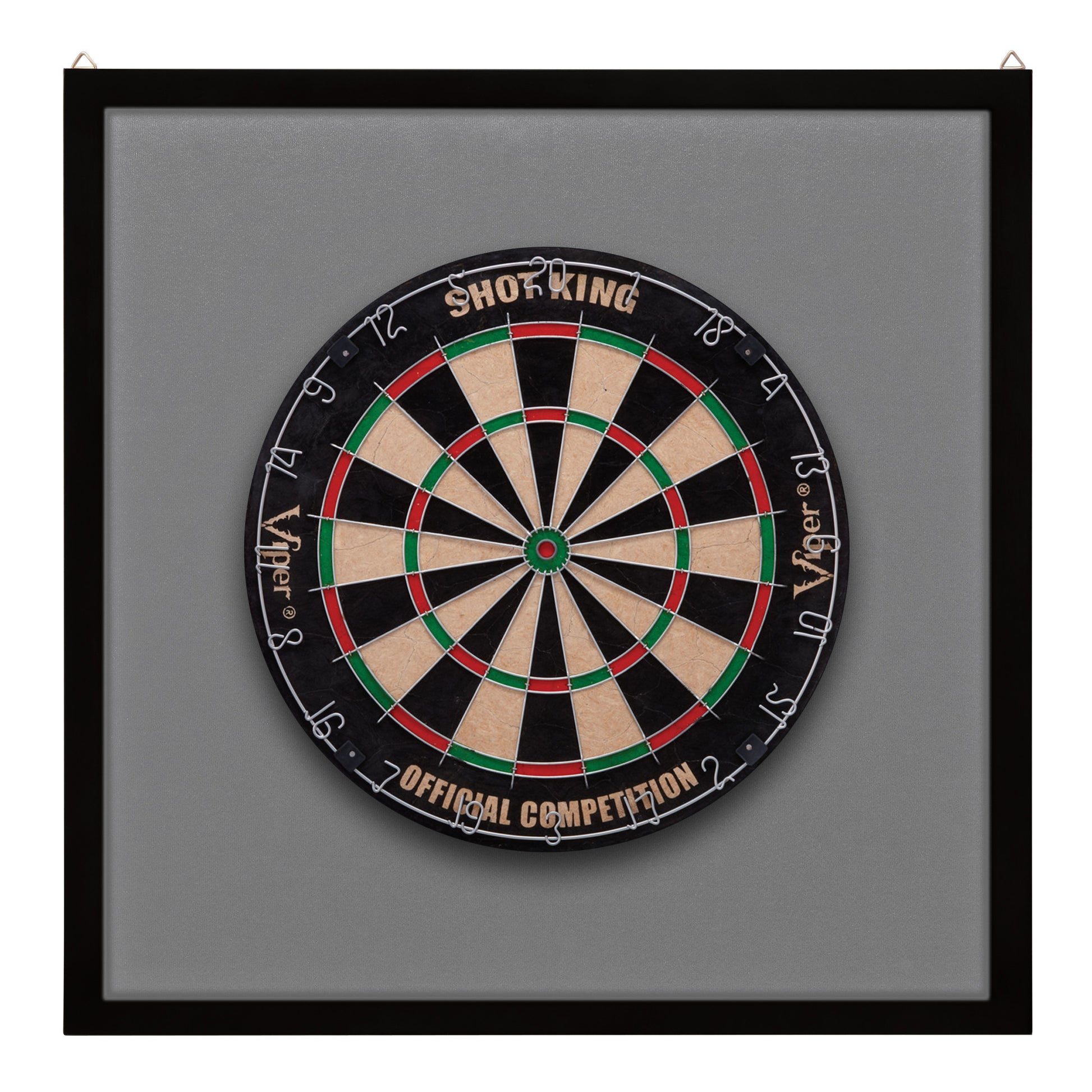 Viper Framed Dartboard Backboard Grey