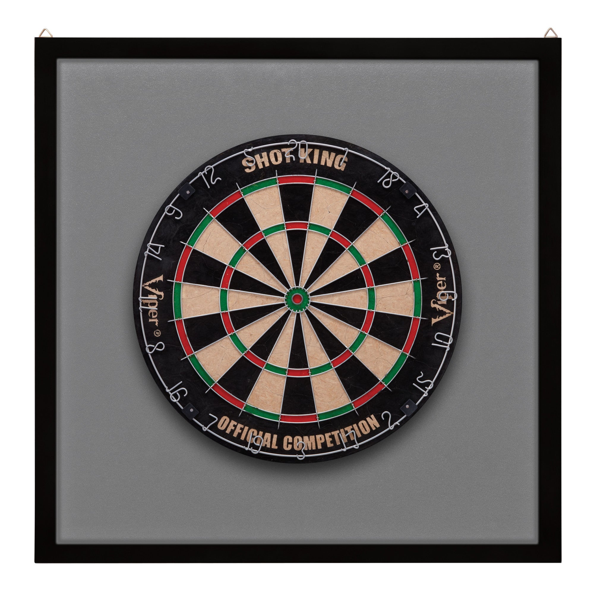 Viper Framed Dartboard Backboard Grey