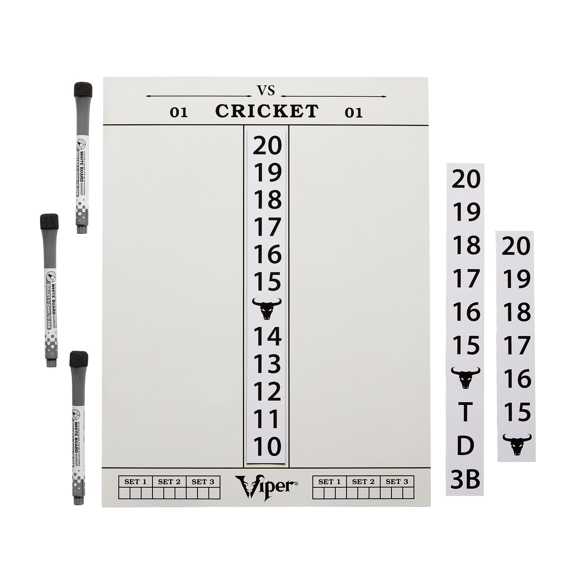 Viper Magna Score Pro 3-in-1 Magnetic Dry Erase Dart Scoreboard