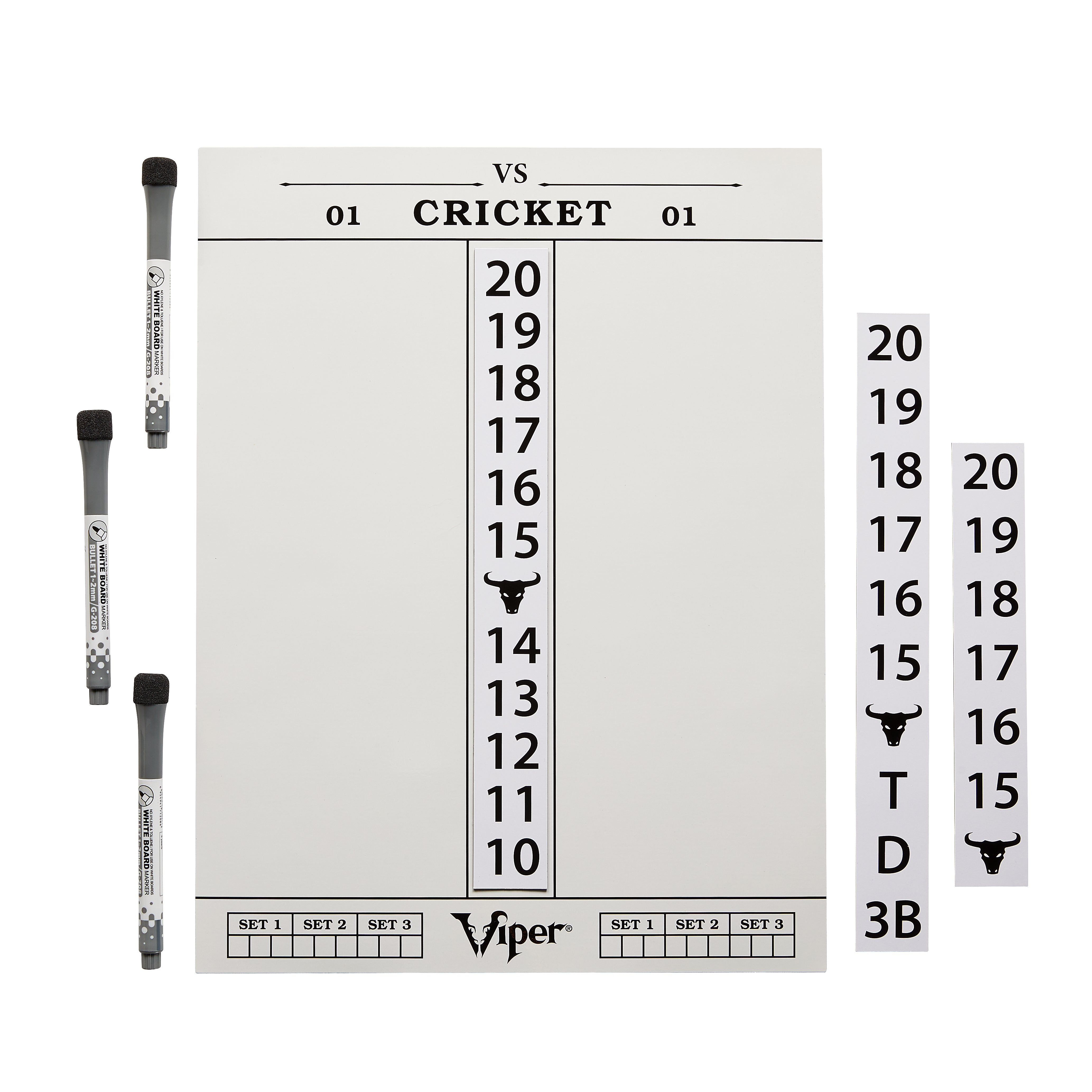 Viper Magna Score Pro 3-in-1 Magnetic Dry Erase Dart Scoreboard