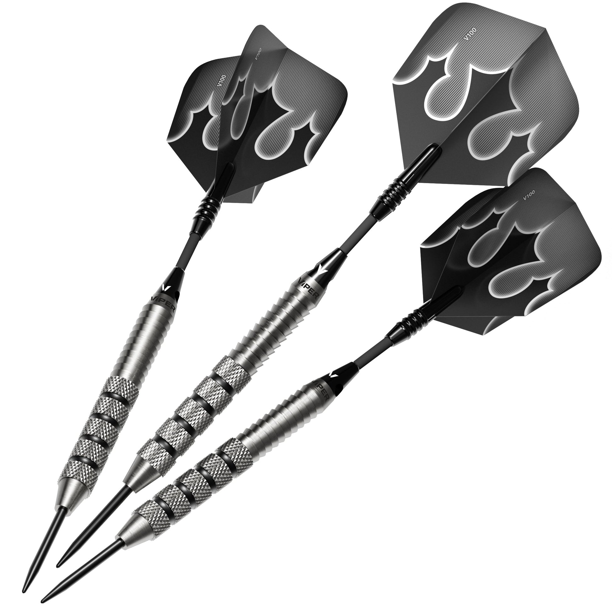 Viper Shot King Steel Tip Dart Set | 80% Tungsten | Black | 23 Grams